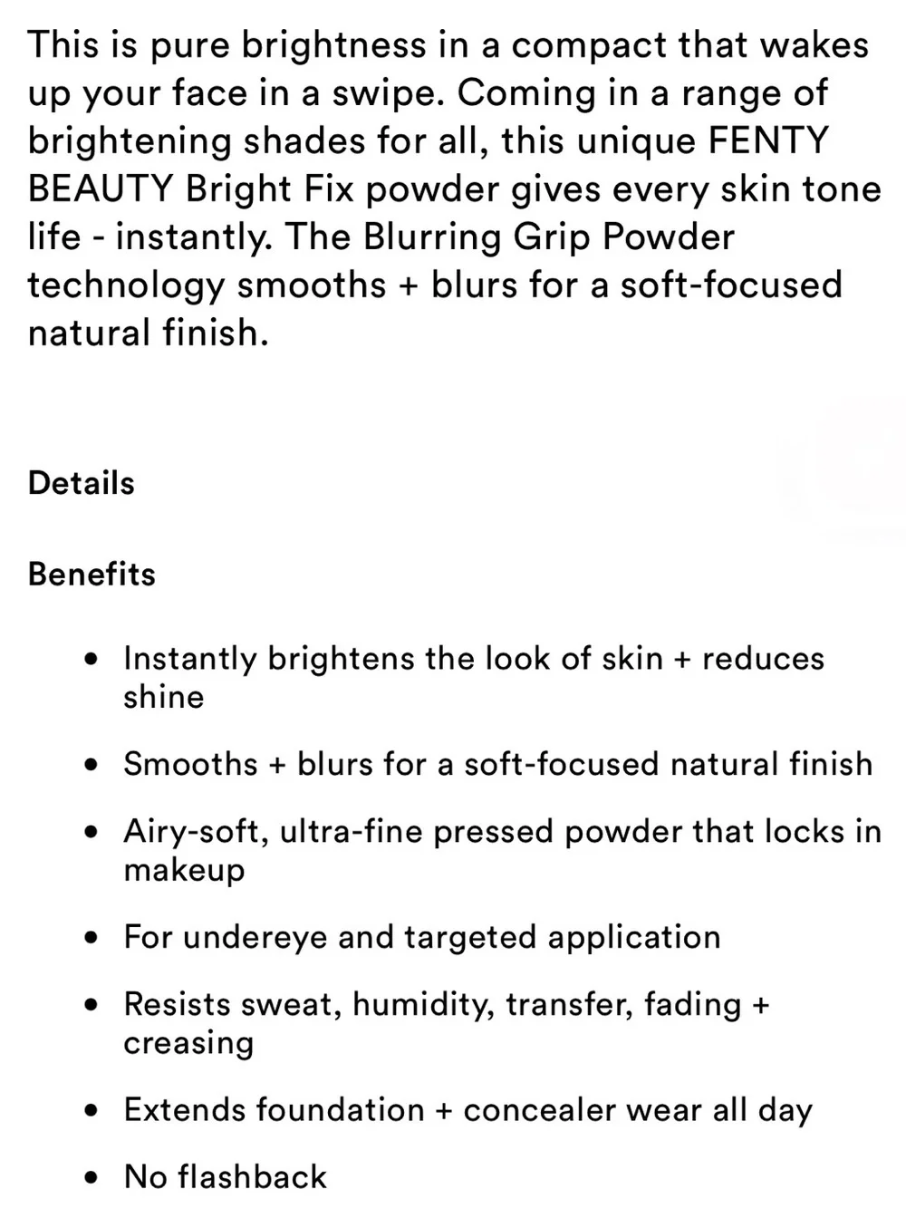 Fenty Beauty Bright Fix Instant Brightening + Blurring Powder - Banana